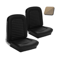 1966 Mustang Coupe Standard Upholstery Set w/ Bucket Seats (Full Set) Parchment