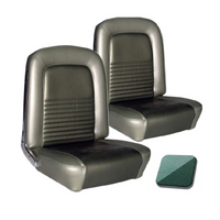 1967 Mustang Coupe Standard Upholstery Set w/ Bucket Seats (Full Set) Turquoise