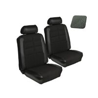 1969 Mustang Coupe Standard Upholstery Set w/ Bucket Seats (Full Set) Dark Ivy Gold