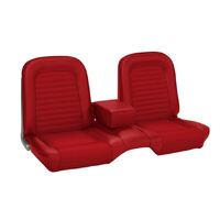 1964.5-65 Mustang Coupe/Convertible Standard Upholstery Set w/ Bench Seat (Front Only) Red