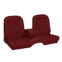 1966 Mustang Coupe/Convertible Standard Upholstery Set w/ Bench Seat (Front Only) Red Metallic