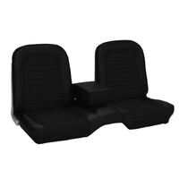 1966 Mustang Coupe/Convertible Standard Upholstery Set w/ Bench Seat (Front Only) Black