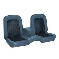 1968 Mustang Coupe Standard/Deluxe Upholstery Set w/ Bench Seat (Full Set) Blue