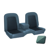 1968 Mustang Coupe Standard/Deluxe Upholstery Set w/ Bench Seat (Full Set) Turquoise