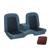 1968 Mustang Coupe Standard/Deluxe Upholstery Set w/ Bench Seat (Full Set) Dark Red