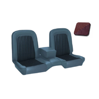 1968 Mustang Coupe Shelby/Deluxe Upholstery Set w/ Bench Seat (Full Set) Dark Red