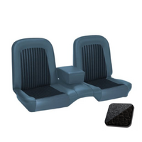 1968 Mustang Coupe Standard/Deluxe Upholstery Set w/ Bench Seat (Full Set) Black