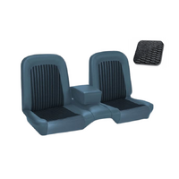 1968 Mustang Coupe Shelby/Deluxe Upholstery Set w/ Bench Seat (Full Set) Black
