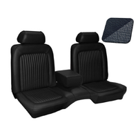 1969 Mustang Coupe Standard Upholstery Set w/ Bench Seat (Full Set) Dark Blue