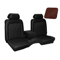 1969 Mustang Coupe Standard Upholstery Set w/ Bench Seat (Full Set) Dark Red