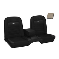 1964.5-65 Mustang Coupe Deluxe Pony Upholstery Set w/ Bench Seat (Full Set) White