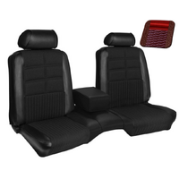 1969 Mustang Coupe Deluxe Upholstery Set w/ Bench Seat (Full Set) Dark Red