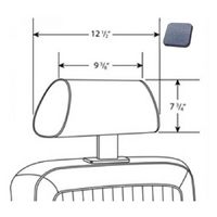 1968 Mustang Standard/Deluxe Headrest Cover - Blue