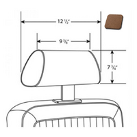 1968 Mustang Standard/Deluxe Headrest Cover - Saddle
