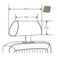 1968 Mustang Standard/Deluxe Headrest Cover - Nugget Gold