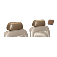 1968 Mustang Sport Seat Deluxe Headrest Cover Upholstery (1 Pair) Saddle