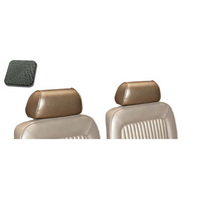 1969 Mustang Headrest Cover Upholstery (1 Pair) Dark Ivy Gold