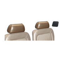 1968 Mustang Sport Seat Deluxe Headrest Cover Upholstery (1 Pair) Black