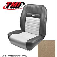 1964.5-64 Mustang Deluxe Pony Sport Seat Upholstery Set w/ Bucket Seat (Front Only) Emberglow/ Parch