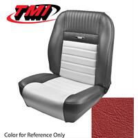1964.5-64 Mustang Deluxe Pony Sport Seat Upholstery Set w/ Bucket Seat (Front Only) Bright Red