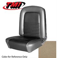 1967 Mustang Standard Sport Seat Upholstery Set w/ Bucket Seats (Front Only) Light Parchment