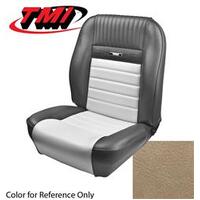 1964.5-66 Mustang Coupe Deluxe Pony Sports Seat Upholstery Set w/ Bucket Seats (Full Set) Parchment