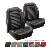 1964 1/2-65 Mustang Standard Sport ll Seats Upholstery Set w/ Bucket Seats Upholstery Set (Front Only) Ivy Gold