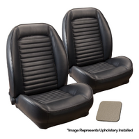 1964 1/2-65 Mustang Coupe Standard Sport ll Seats Upholstery Set w/ Bucket Seats (Full Set) White