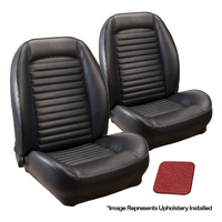 1964 1/2-65 Mustang Coupe Standard Sport ll Seats Upholstery Set w/ Bucket Seats (Full Set) Red