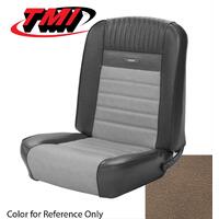 1964.5-66 Mustang Convertible Deluxe Pony Upholstery Set w/ Bucket Seats (Full Set) Palomino