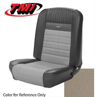 1964.5-66 Mustang Convertible Deluxe Pony Upholstery Set w/ Bucket Seats (Full Set) White