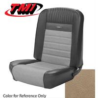 1964.5-66 Mustang Convertible Deluxe Pony Upholstery Set w/ Bucket Seats (Full Set) Parchment