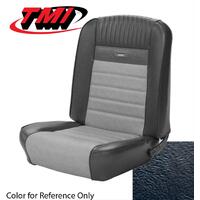 1964.5-66 Mustang Convertible Deluxe Pony Upholstery Set w/ Bucket Seats (Full Set) Black