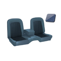 1968 Mustang Convertible Shelby/Deluxe Upholstery Set w/ Bucket Seats (Full Set) Two-Tone Blue