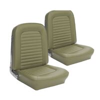 1964.5-65 Mustang Convertible Standard Upholstery Set w/ Bucket Seats (Full Set) Ivy Gold