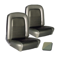 1967 Mustang Convertible Standard Upholstery Set w/ Bucket Seats (Full Set) Ivy Gold