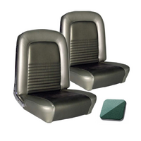 1967 Mustang Convertible Standard Upholstery Set w/ Bucket Seats (Full Set) Turquoise