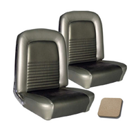 1967 Mustang Convertible Standard Upholstery Set w/ Bucket Seats (Full Set) Light Parchment
