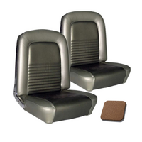 1967 Mustang Convertible Standard Upholstery Set w/ Bucket Seats (Full Set) Saddle