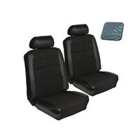 1969 Mustang Convertible Standard Upholstery Set w/ Bucket Seats (Full Set) Light Blue