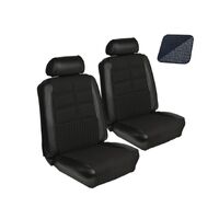 1969 Mustang Convertible Standard Upholstery Set w/ Bucket Seats (Full Set) Dark Blue