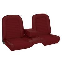 1966 Mustang Convertible Standard Upholstery Set w/ Bench Seat (Full Set) Red Metallic