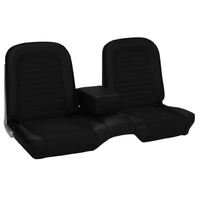 1966 Mustang Convertible Standard Upholstery Set w/ Bench Seat (Full Set) Black