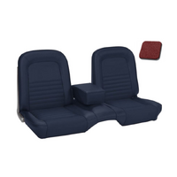 1967 Mustang Convertible Standard Upholstery Set w/ Bench Seat (Full Set) Red Metallic
