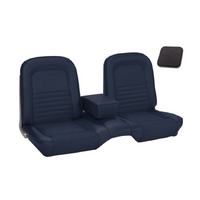 1967 Mustang Convertible Standard Upholstery Set w/ Bench Seat (Full Set) Black