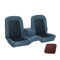 1968 Mustang Convertible Standard/Deluxe Upholstery Set w/ Bench Seat (Full Set) Dark Red