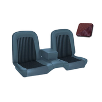1968 Mustang Convertible Shelby/Deluxe Upholstery Set w/ Bench Seat (Full Set) Dark Red