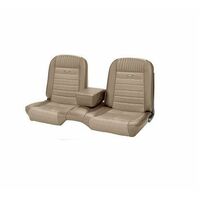 1964.5-66 Mustang Convertible Deluxe Pony Upholstery Set w/ Bench Seat (Full Set) Palomino