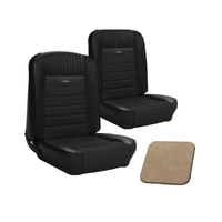 1964.5-66 Mustang Convertible Deluxe Pony Upholstery Set w/ Bench Seat (Full Set) Parchment