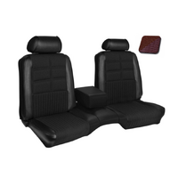 1969 Mustang Convertible Deluxe Upholstery Set w/ Bench Seat (Full Set) Dark Red